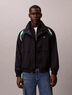 Calvin Klein Trainingsjacke in Blockfarbendesign mit Reißverschluss^Herren JackenFrisch Eingetroffen
