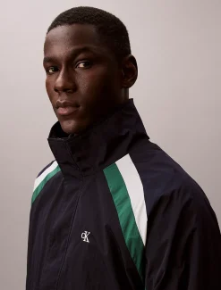 Calvin Klein Trainingsjacke in Blockfarbendesign mit Reißverschluss^Herren JackenFrisch Eingetroffen