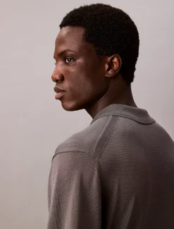 Calvin Klein Transparenter Polo-Pullover^Herren Hemden & Poloshirts|Strickdesigns