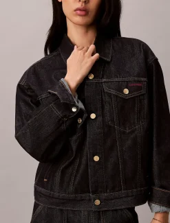 Calvin Klein Trucker-Jacke aus Denim - Lunar New Year^Herren Jeansjacken|JackenFrisch Eingetroffen