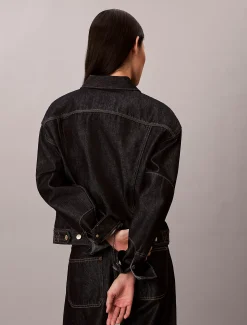 Calvin Klein Trucker-Jacke aus Denim - Lunar New Year^Herren Jeansjacken|JackenFrisch Eingetroffen