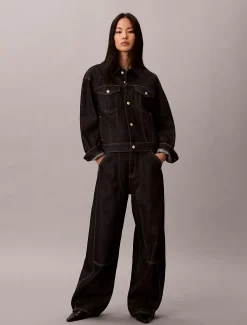 Calvin Klein Trucker-Jacke aus Denim - Lunar New Year^Herren Jeansjacken|JackenFrisch Eingetroffen