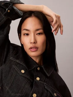 Calvin Klein Trucker-Jacke aus Denim - Lunar New Year^Herren Jeansjacken|JackenFrisch Eingetroffen