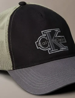 Calvin Klein Trucker-Kappe aus Twill mit aufgesticktem Logo^Herren Kappen & MützenFrisch Eingetroffen