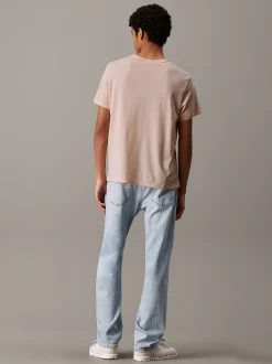 Calvin Klein T-Shirt aus Baumwoll-Hanf mit Monogramm^Herren T-shirts