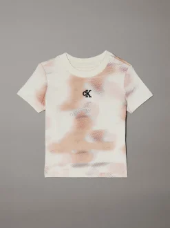 Calvin Klein T-Shirt für Babys mit Camouflage-Print^Kinder Babykleidung