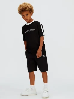 Calvin Klein T-Shirt im Blockfarben-Design mit Tape-Detail^Kinder T-shirts|Kleidung