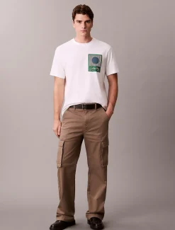 Calvin Klein T-Shirt mit Block-Logo-Grafik^Herren T-shirts