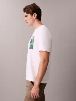Calvin Klein T-Shirt mit Block-Logo-Grafik^Herren T-shirts