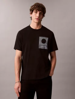 Calvin Klein T-Shirt mit Block-Logo-Grafik^Herren T-shirts