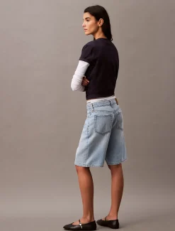 Calvin Klein T-Shirt mit geflocktem Logo^Damen T-shirts & Tops