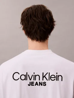 Calvin Klein T-Shirt mit Logo auf der Rückseite^Herren T-shirts