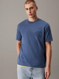 Calvin Klein T-Shirt mit Logo-Applikation^Herren T-shirts