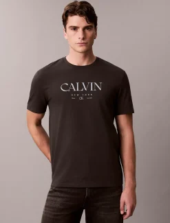 Calvin Klein T-Shirt mit Logo-Grafik^Herren T-shirts