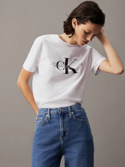 Calvin Klein T-Shirt mit Monogramm^Damen T-shirts & Tops
