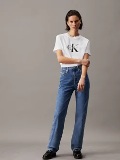 Calvin Klein T-Shirt mit Monogramm^Damen T-shirts & Tops