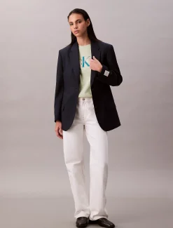 Calvin Klein T-Shirt mit Monogramm-Logo^Damen T-shirts & Tops