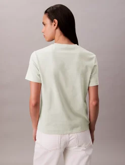 Calvin Klein T-Shirt mit Monogramm-Logo^Damen T-shirts & Tops