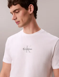 Calvin Klein T-Shirt mit Monogramm-Logo^Herren T-shirts