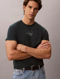 Calvin Klein T-Shirt mit Monogramm-Logo^Herren T-shirts