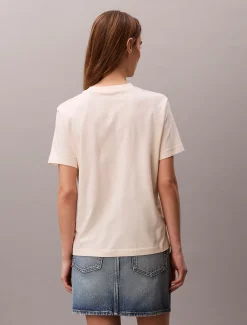 Calvin Klein T-Shirt mit Monogramm-Logo^Damen T-shirts & Tops