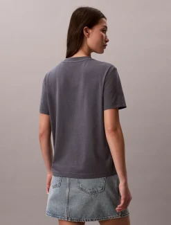 Calvin Klein T-Shirt mit Monogramm-Logo^Damen T-shirts & Tops