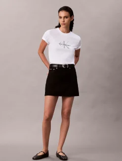 Calvin Klein T-Shirt mit Monogramm-Logo^Damen T-shirts & Tops