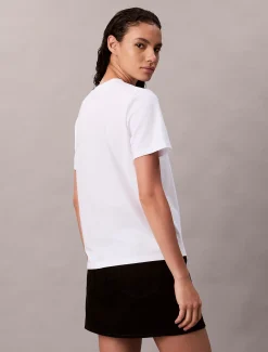 Calvin Klein T-Shirt mit Monogramm-Logo^Damen T-shirts & Tops