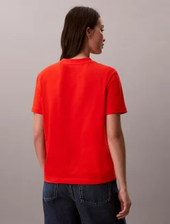 Calvin Klein T-Shirt mit Monogramm-Logo^Damen T-shirts & Tops