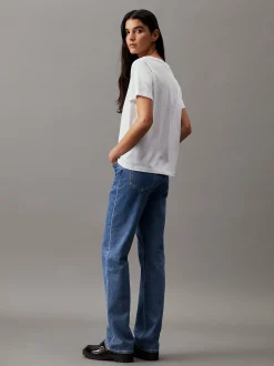 Calvin Klein T-Shirt mit V-Ausschnitt^Damen T-shirts & Tops