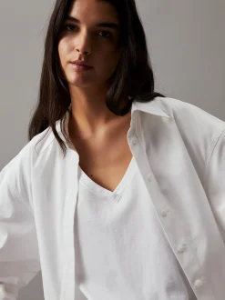 Calvin Klein T-Shirt mit V-Ausschnitt^Damen T-shirts & Tops