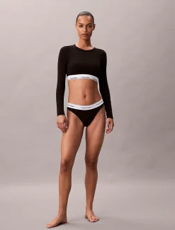 Calvin Klein T-Shirt-Bralette mit langen Ärmeln - Icon Cotton Modal^Damen Bhs & BralettesFrisch Eingetroffen