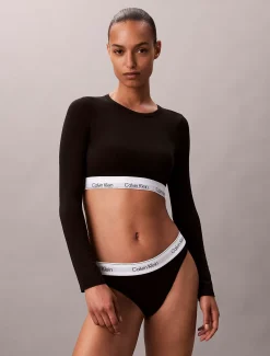 Calvin Klein T-Shirt-Bralette mit langen Ärmeln - Icon Cotton Modal^Damen Bhs & BralettesFrisch Eingetroffen