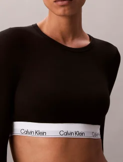 Calvin Klein T-Shirt-Bralette mit langen Ärmeln - Icon Cotton Modal^Damen Bhs & BralettesFrisch Eingetroffen