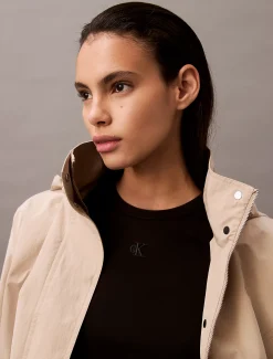 Calvin Klein T-Shirt-Kleid aus weicher Stretch-Baumwolle^Damen Kleider & Röcke