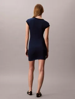 Calvin Klein T-Shirt-Kleid mit Logo^Damen Kleider & Röcke|T-shirts & Tops