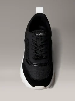 Calvin Klein Turnschuhe aus Leder und Mesh^Damen SneakerFrisch Eingetroffen