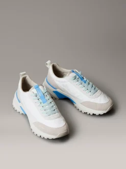 Calvin Klein Turnschuhe aus Nylon mit Emblem-Logo^Herren SneakerFrisch Eingetroffen