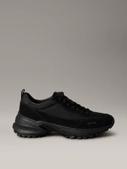 Calvin Klein Turnschuhe aus Nylon mit Emblem-Logo^Herren SneakerFrisch Eingetroffen