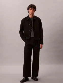 Calvin Klein Twill-Hose mit Bundfalten^Herren Hosen & Shorts