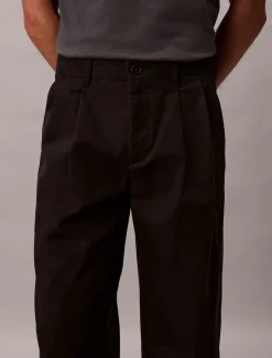 Calvin Klein Twill-Hose mit Bundfalten^Herren Hosen & Shorts