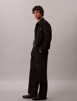 Calvin Klein Twill-Hose mit Bundfalten^Herren Hosen & Shorts