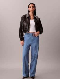 Calvin Klein Ultrahohe Denim-Hose mit Falten^Damen High Rise Skinny|Relaxed Boot