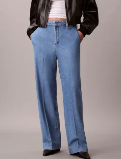 Calvin Klein Ultrahohe Denim-Hose mit Falten^Damen High Rise Skinny|Relaxed Boot