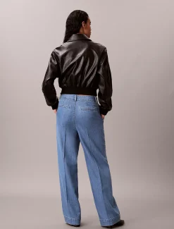 Calvin Klein Ultrahohe Denim-Hose mit Falten^Damen High Rise Skinny|Relaxed Boot