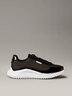 Calvin Klein Ultraleichte Sneakers mit verspiegelter silberner Lasche^Damen SneakerFrisch Eingetroffen