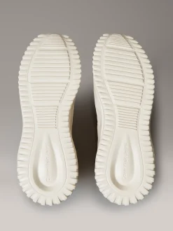 Calvin Klein Ultraleichte Sneakers mit verspiegelter silberner Lasche^Damen SneakerFrisch Eingetroffen