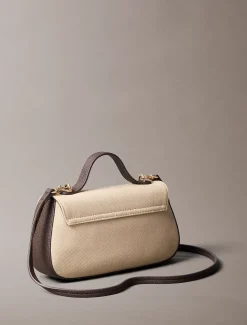 Calvin Klein Umhängetasche aus Baumwoll-Canvas mit Tragegriff^Damen Umhängetaschen|Taschen