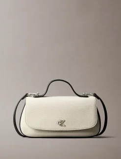 Calvin Klein Umhängetasche aus Baumwoll-Canvas mit Tragegriff^Damen Umhängetaschen|Taschen