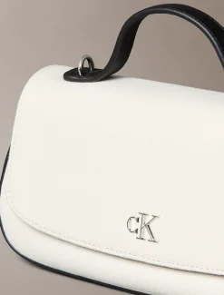 Calvin Klein Umhängetasche aus Baumwoll-Canvas mit Tragegriff^Damen Umhängetaschen|Taschen